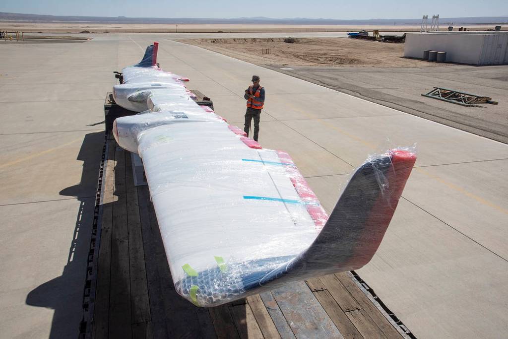 X-57 Mod II Vehicle Delivered to NASA Armstrong