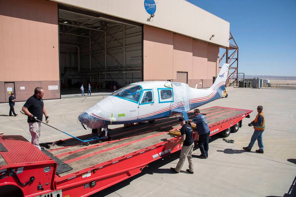 X-57 Mod II Vehicle Delivered to NASA Armstrong