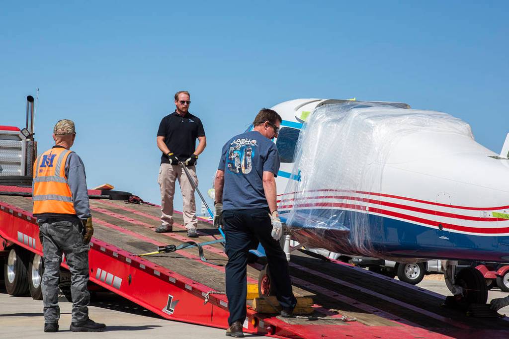 X-57 Mod II Vehicle Delivered to NASA Armstrong
