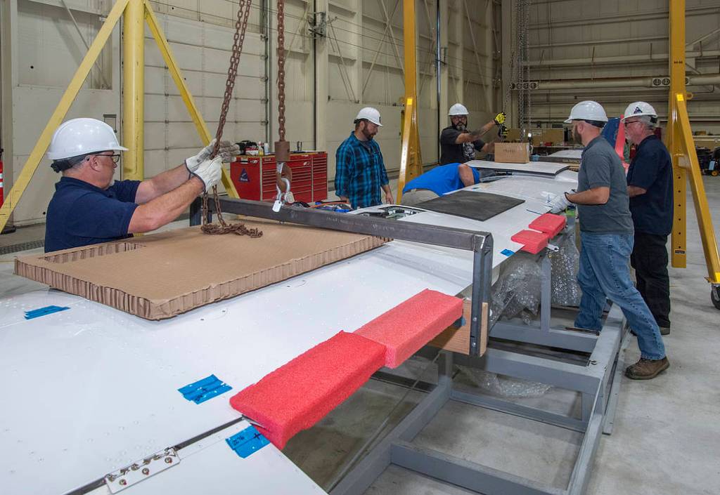 X-57 Mod II Reassembly Begins at NASA Armstrong