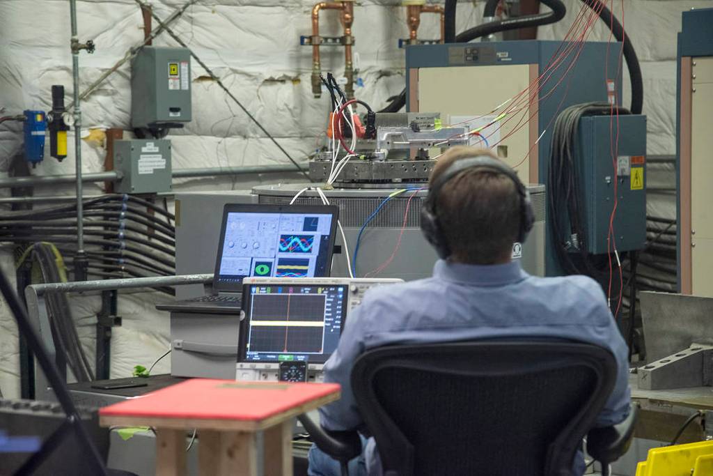 X-57 Cruise Motor Controller Undergoes Vibration Testing