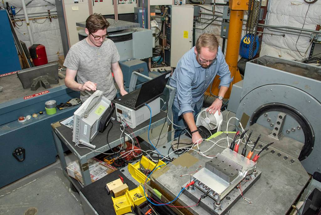 Engineers Prepare X-57 Cruise Motor Controller for Vibration Testing
