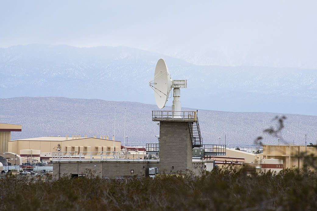 Communication antenna used for test flights at DATR.