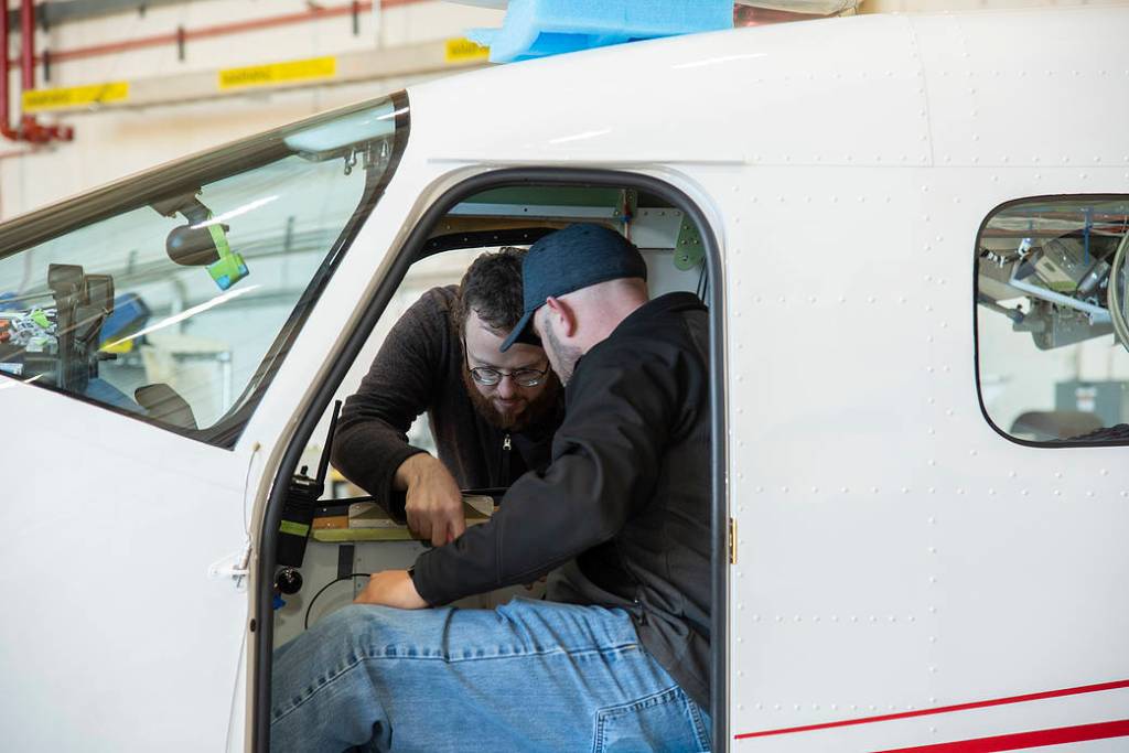Crew Prepares X-57 for Telemetry Testing