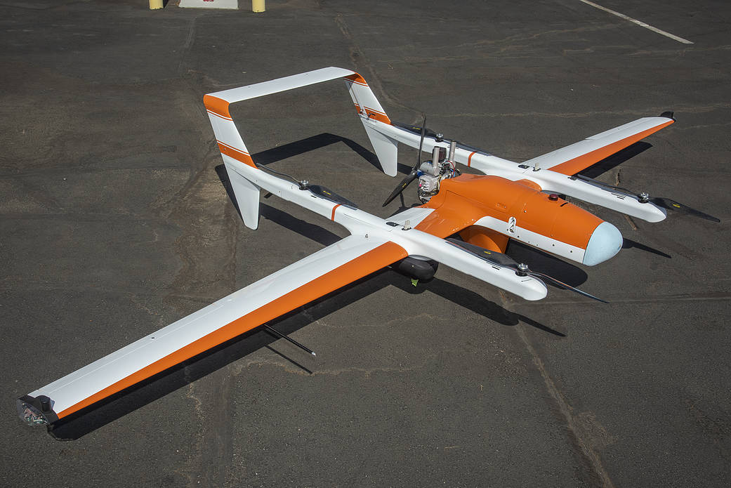 The Hybrid Quadrotor 90C (HQ-90) is displayed at AFRC.