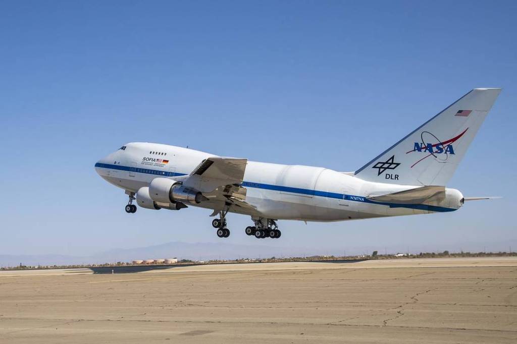Airplane taking off.