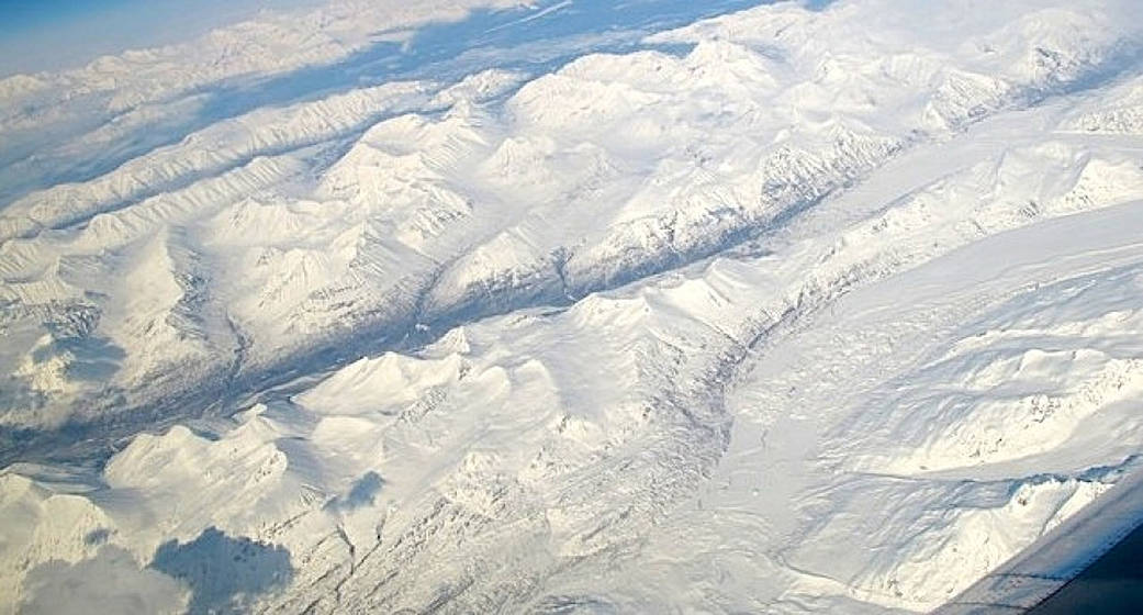 Glaciers in the Wrangell mountains were one of the targets of the GLISTIN-A radar imaging mission.