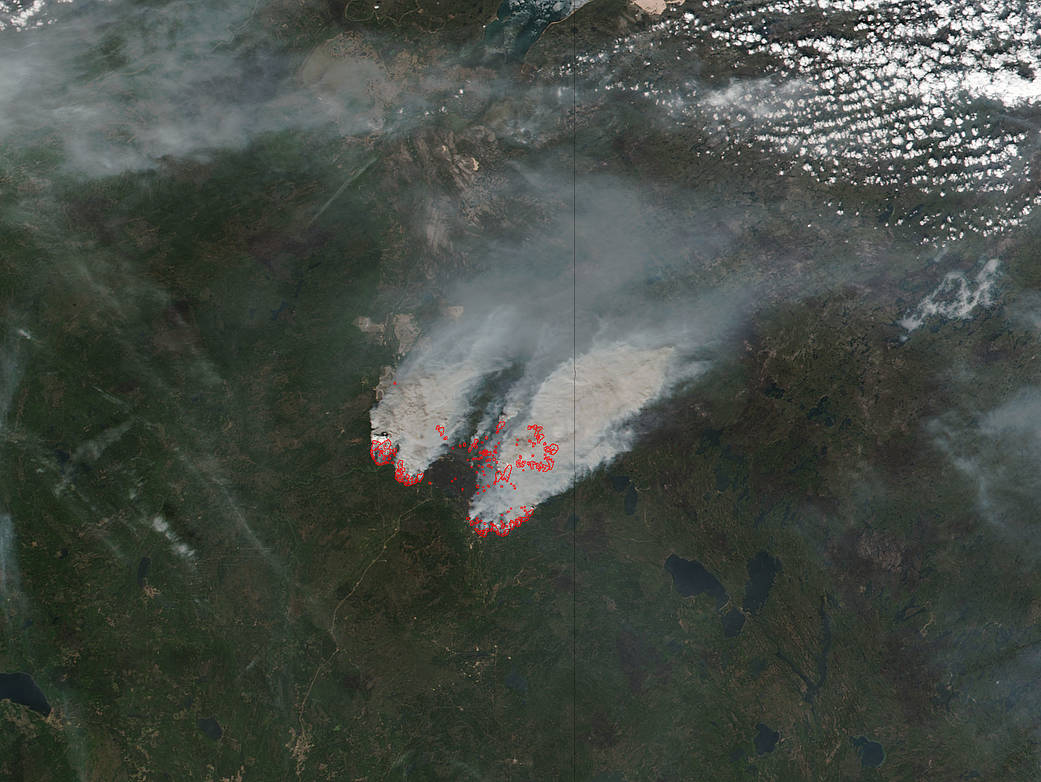 Fort McMurray fires and smoke