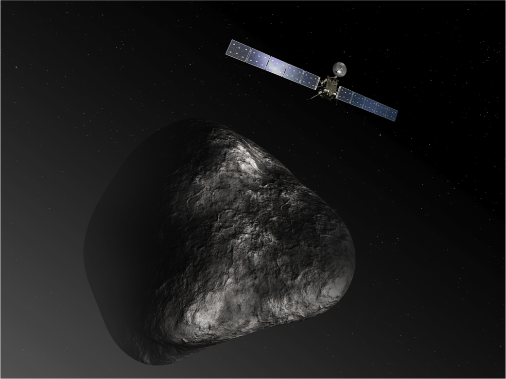 Artist’s impression of the Rosetta orbiter
