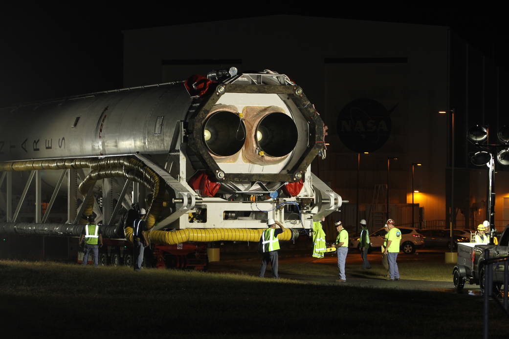 Antares rolls out for its next flight