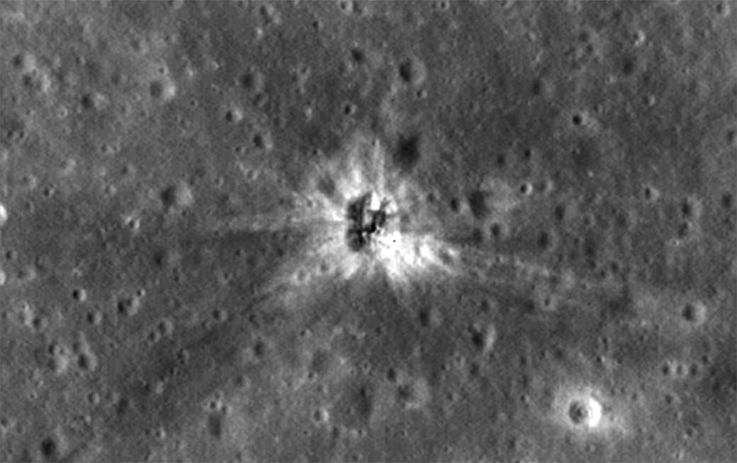 LRO image of Apollo 16's S-IVB impact site