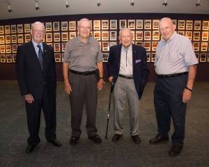 Glynn Lunney, Fred Haise, Chris Kraft and Gene Kranz