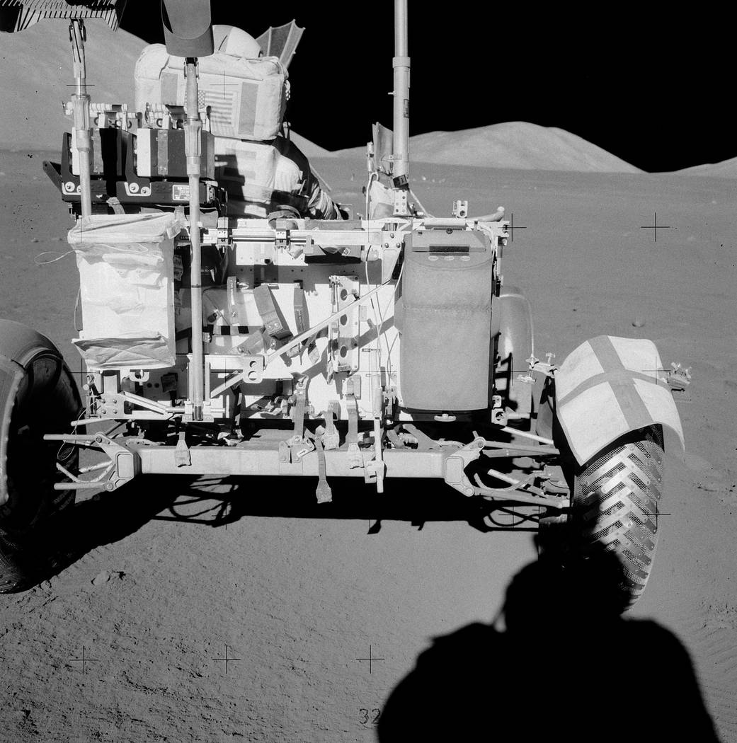 Apollo 17 rover on the lunar surface
