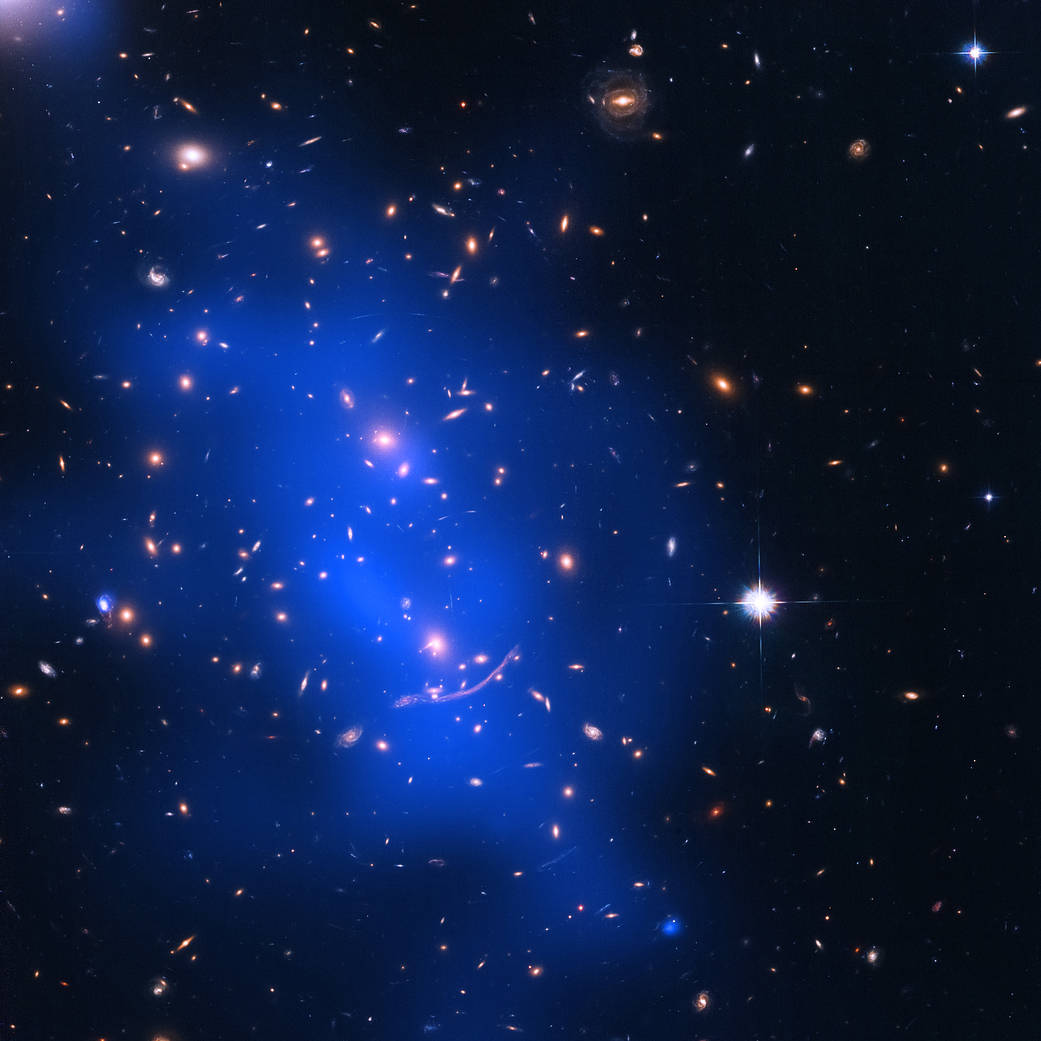 Composite image of Galaxy Cluster Abell 370.