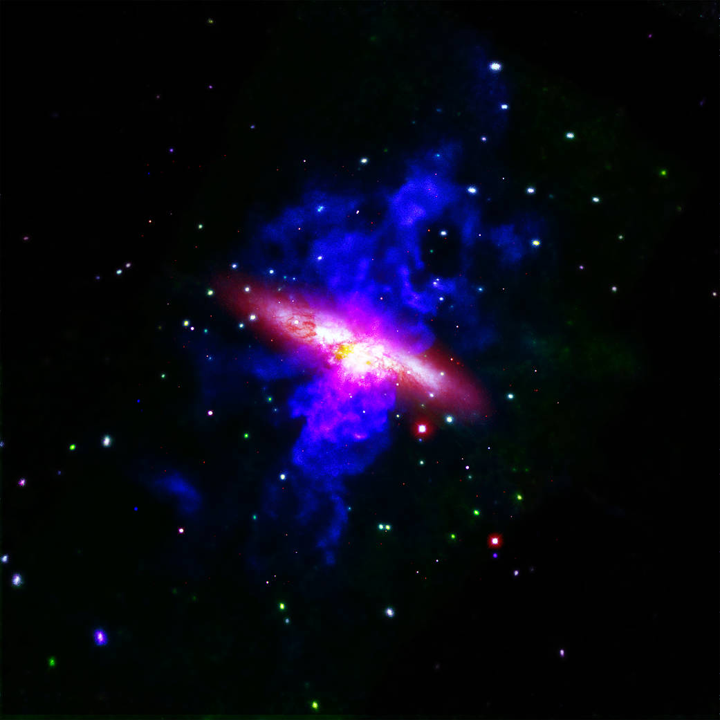 Messier 82, or M82, galaxy