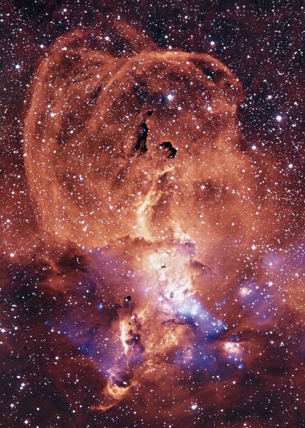 NGC 3576: Glowing Gas in the Milky Way
