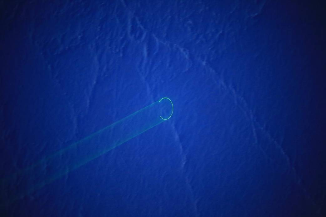 Laser-like Focus on Arctic Sea Ice
