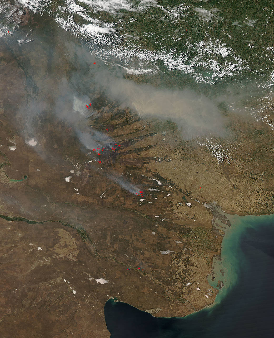 wildfires in Argentina