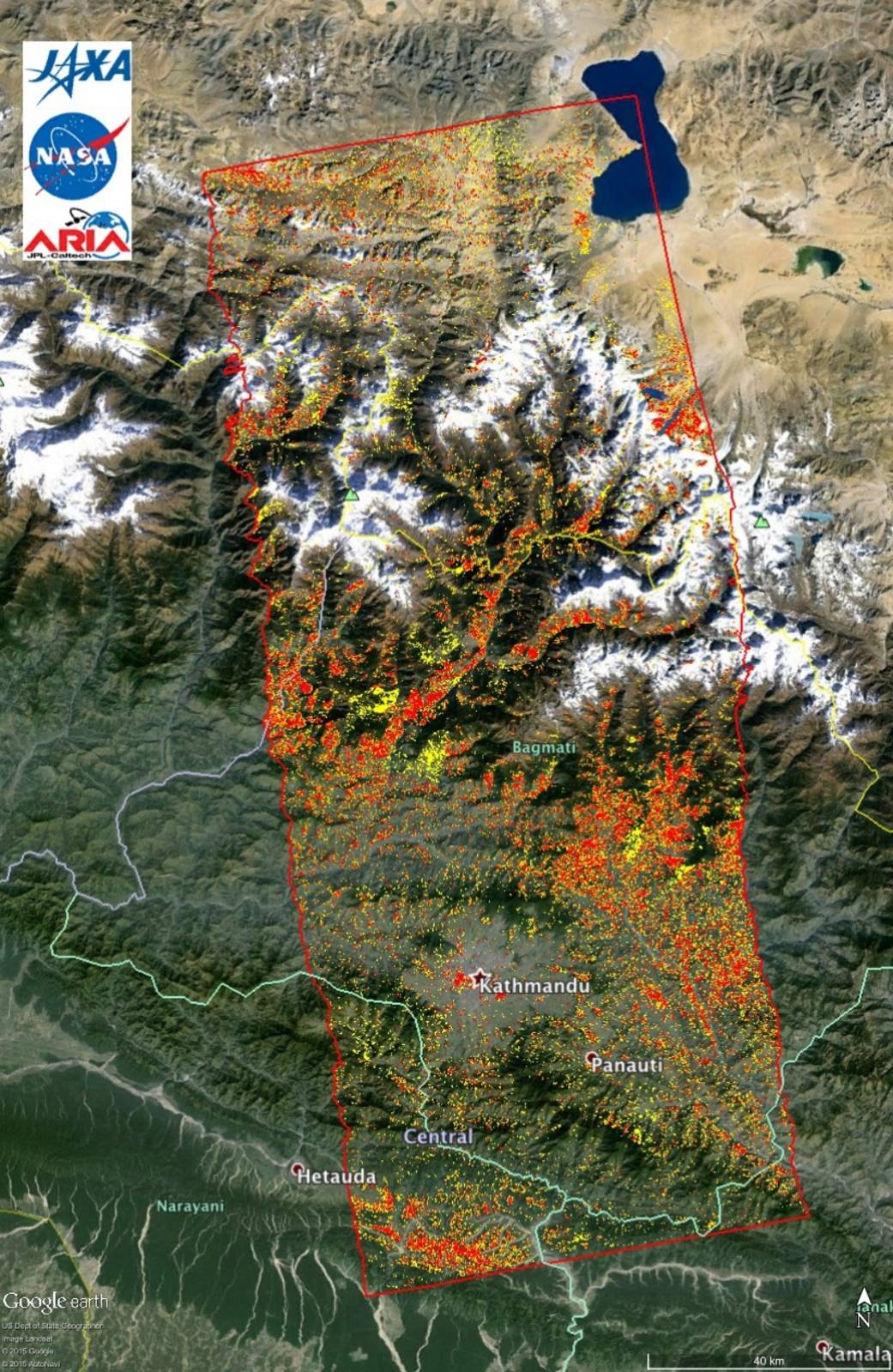 NASA data about Nepal