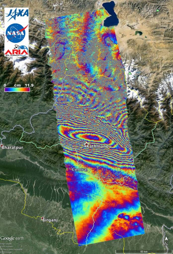 NASA’s ARIA Project Provides New Look at Earth Surface Deformation from Nepal Quake