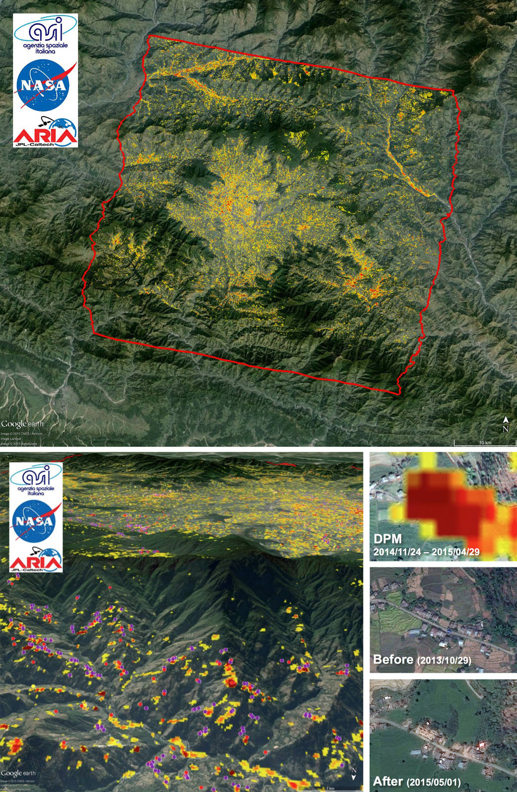 NASA-generated damage map 