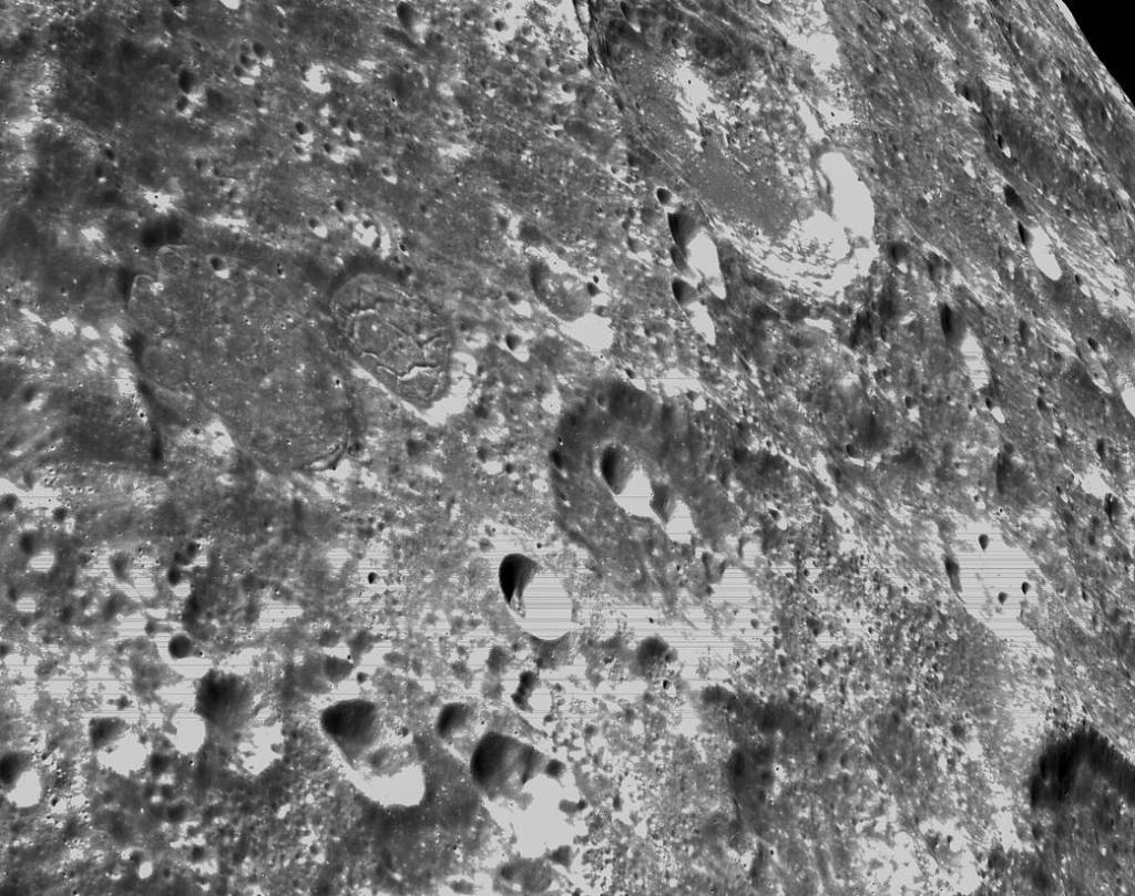 Orion’s Moon Crater Close-up