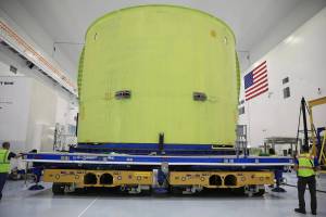 Space Launch System core stage engine section for Artemis III