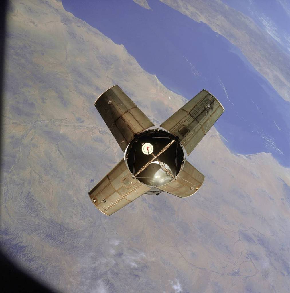 Apollo 7/Saturn IVB Rendezvous in Space