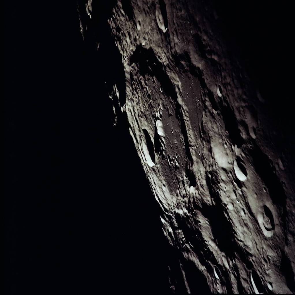 View of Moon’s Keeler Crater During Apollo 13 Mission