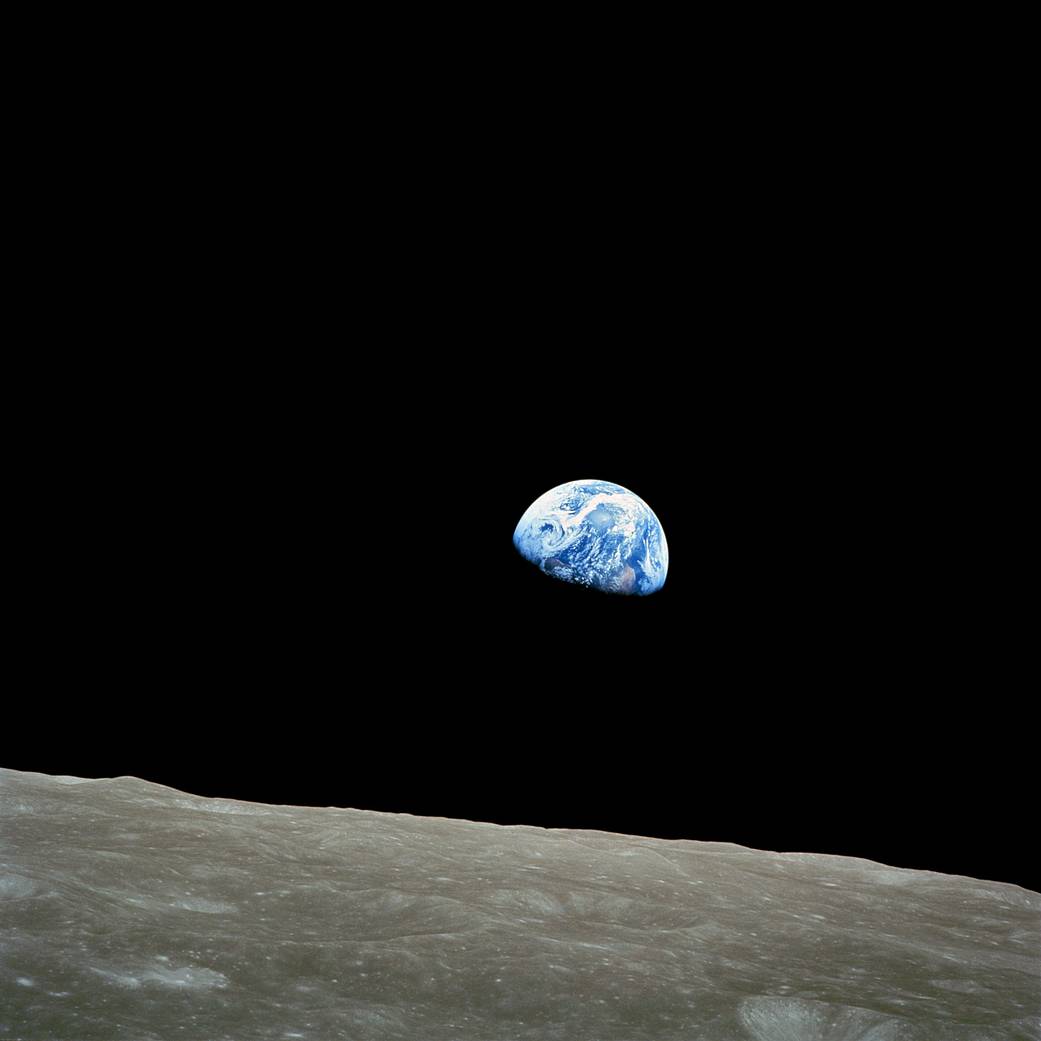  The Apollo 8 mission's impressive list of firsts includes: the first humans to journey to the Earth's Moon, the first to fly us