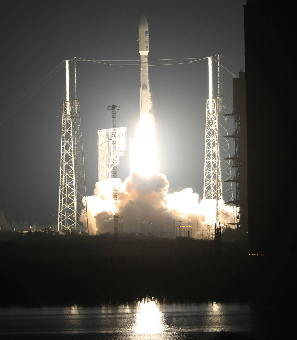 GOES-R launches atop the Atlas V rocket at Pad 41 at 6:42 p.m. EST.