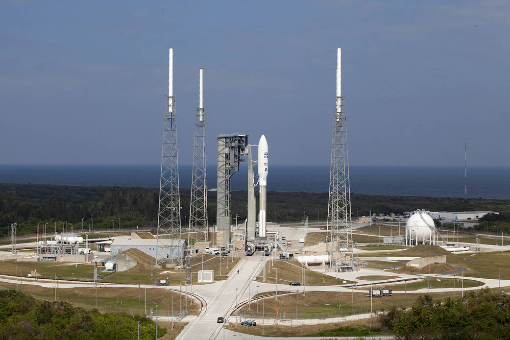 Atlas V with GOES-R Rolled to Space Launch Complex 41 