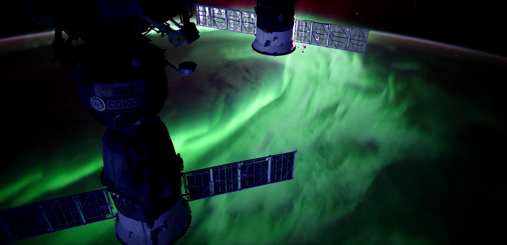 aurora as seen from ISS