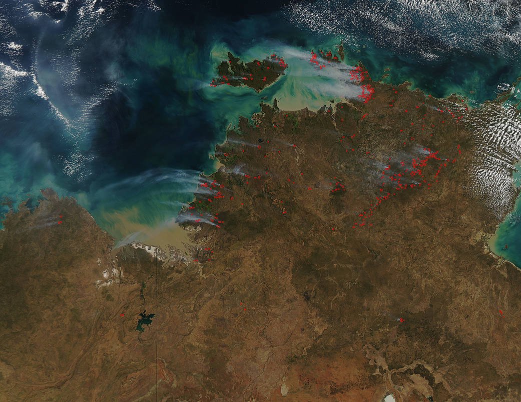 Bushfires in northern Australia
