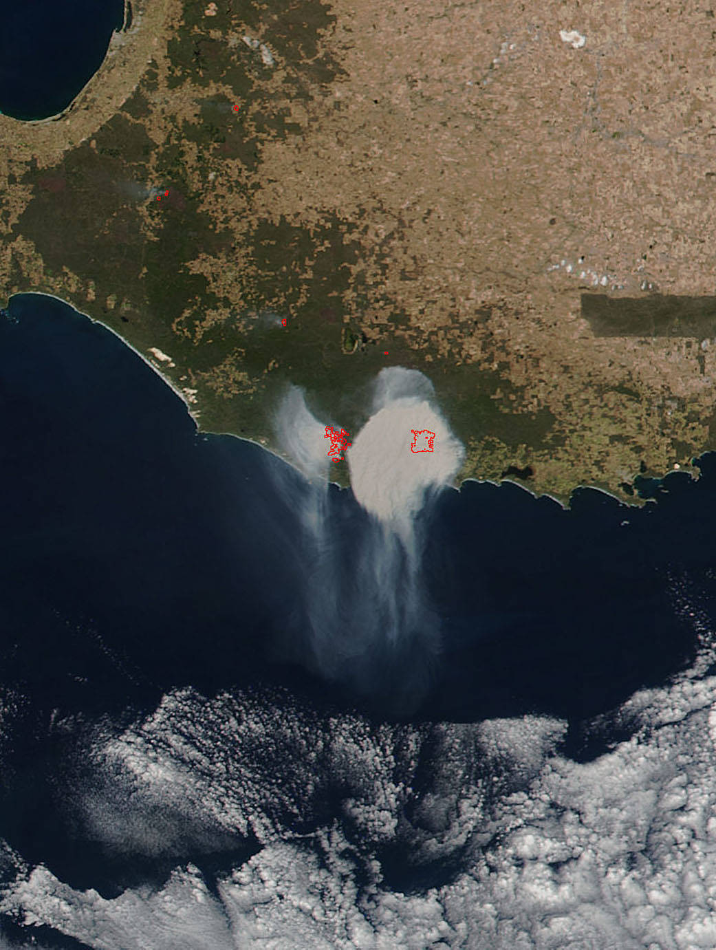 Smoke from prescribed fires in Western Australia