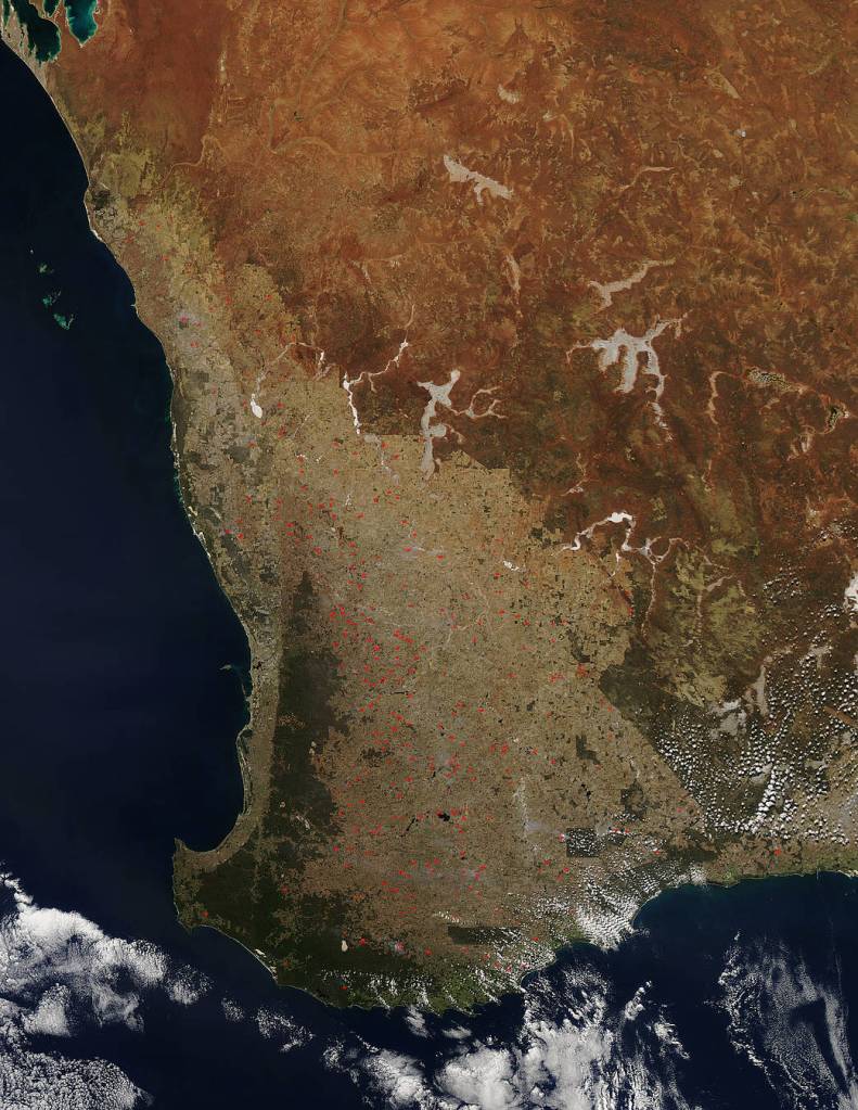 Fires in Southwestern Australia