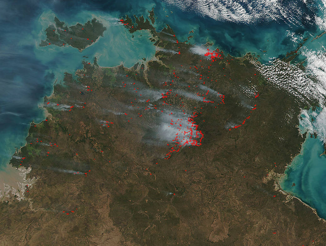 fires in Northern Australia