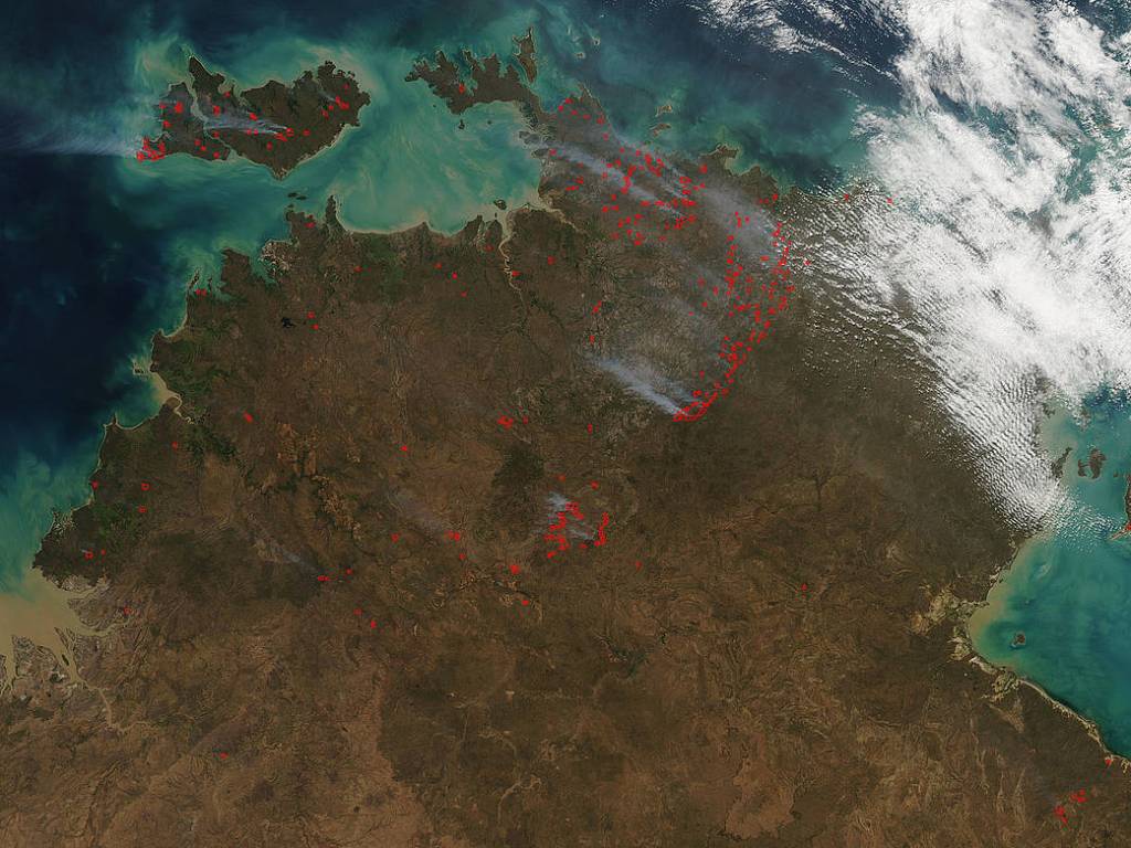 Fires in Australia’s Northern Territory and Bathurst Island