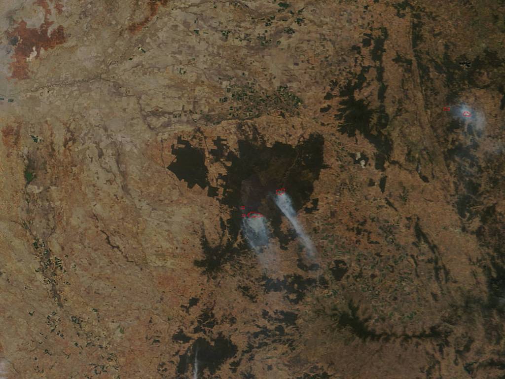 Australian Fires in Pilliga National Park, New South Wales