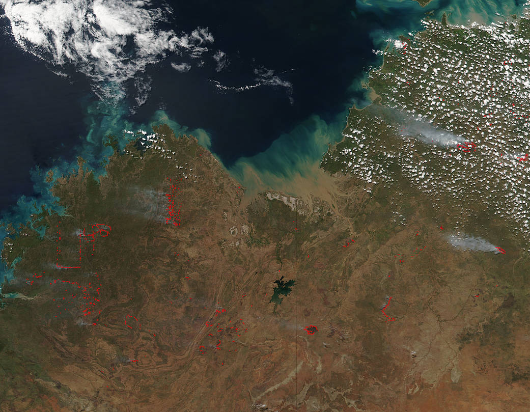 Suomi NPP sees fires in Northern Australia