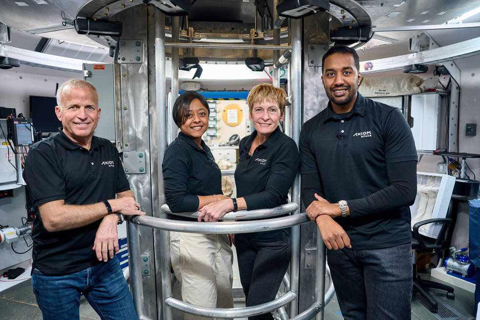 Axiom Space astronauts John Shoffner, Rayyanah Barnawi, Peggy Whitson, and Ali Alqarni are prime crew members of the Ax-2 mission