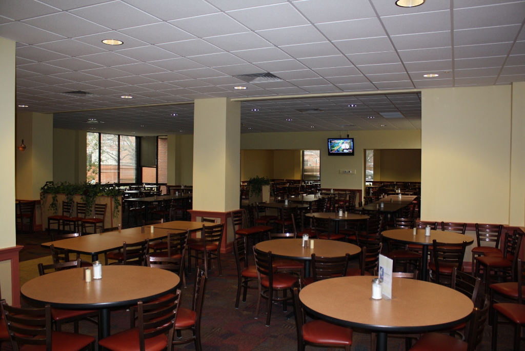 A 2010 view of the cafeteria’s main dining area.