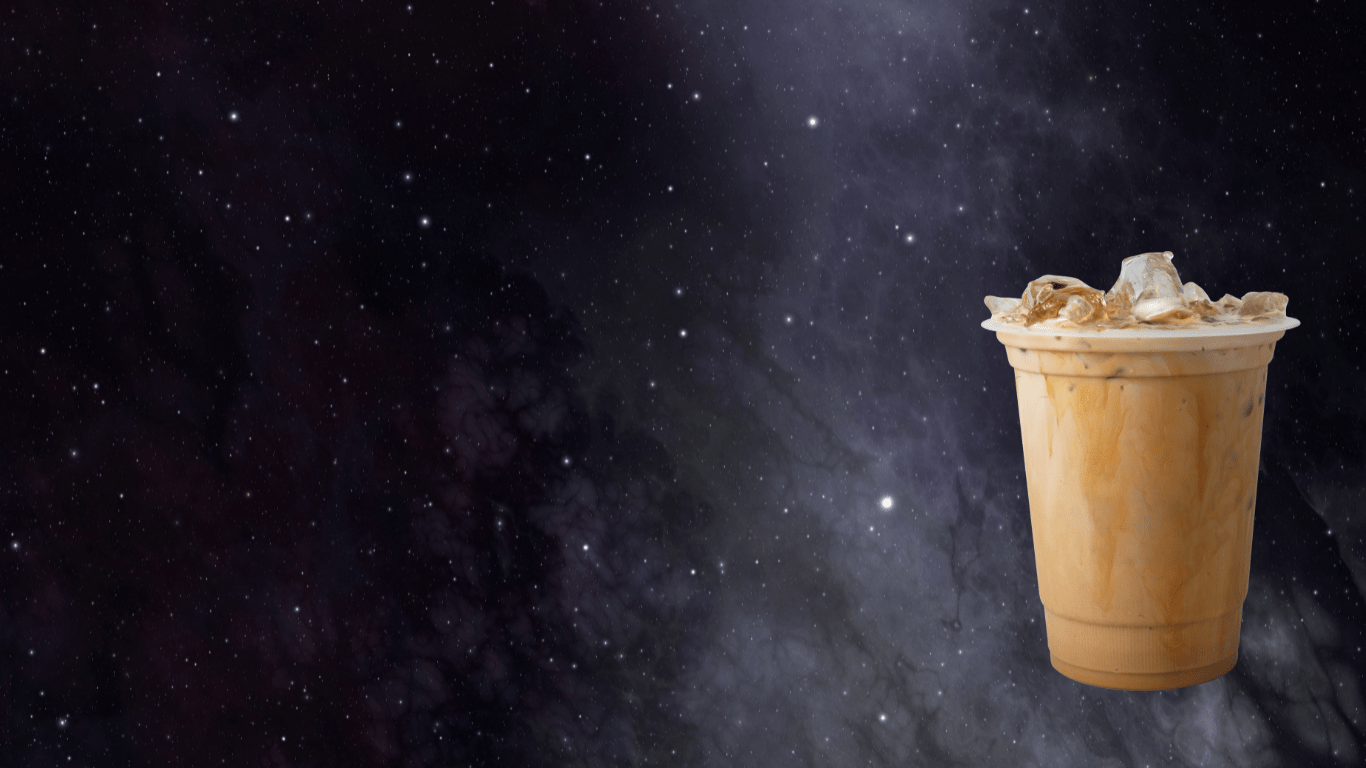 An iced coffee.