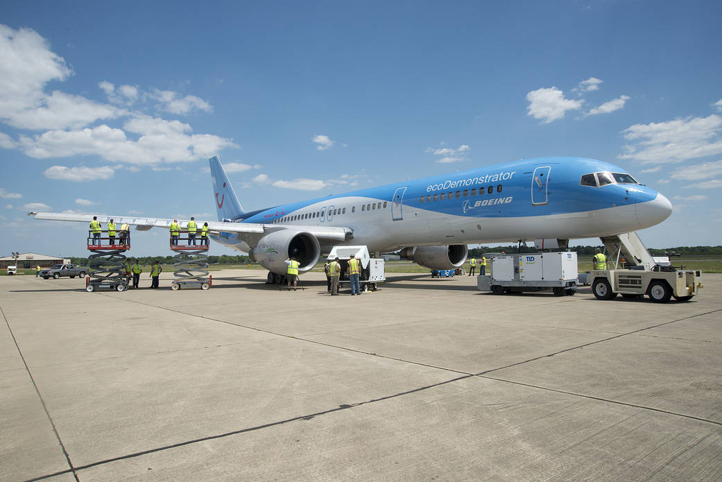 NASA researchers and the Boeing ecoDemonstrator are testing non-stick bug coatings for wings.