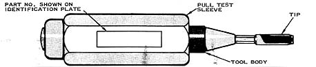 diagram of Taper Pin Insertion Tool. Amp Inc. Part Number 380431-2