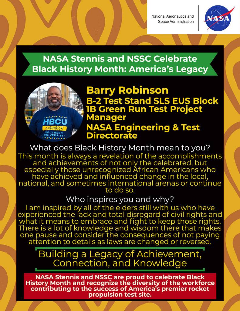 NASA Stennis and NSSC Celebrate Black History Month: America’s Legacy