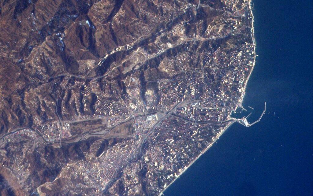 On Jan. 5, 2014, Expedition 38 Flight Engineer Rick Mastracchio tweeted this photo of Sochi, Russia from the International Space