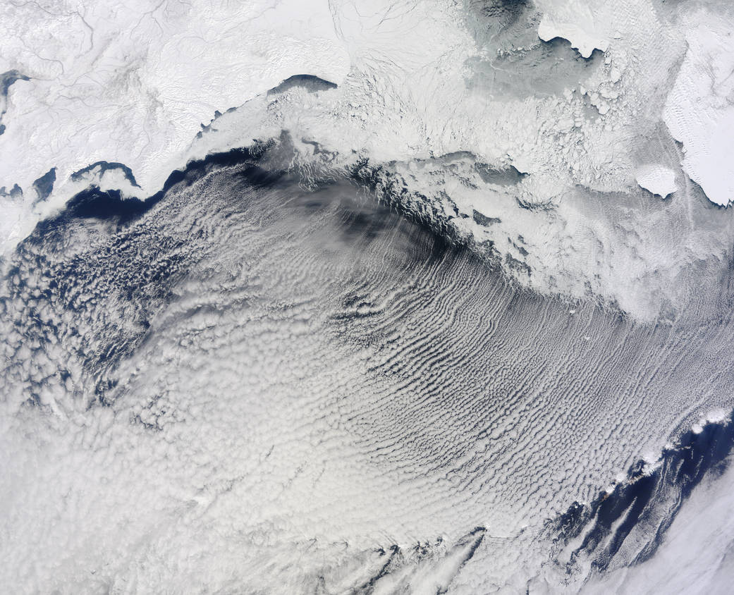 The Moderate Resolution Imaging Spectroradiometer (MODIS) on NASA’s Terra satellite captured this natural-color image of cloud