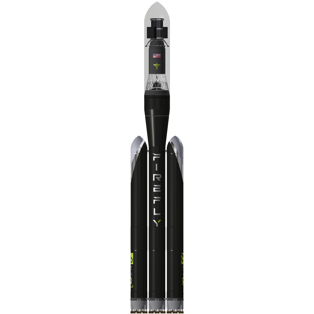 Firefly Aerospace Concept for Launch Vehicle with Moon Lander