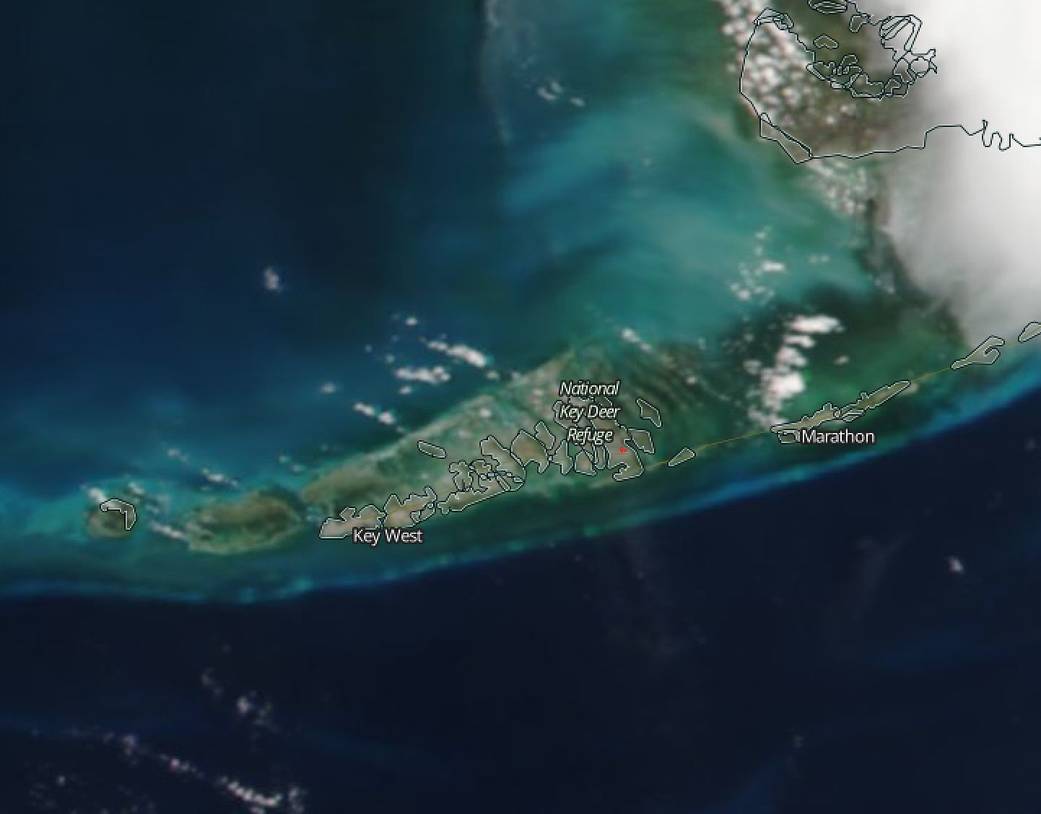 Fire located in Big Pine Key in the Florida Keys